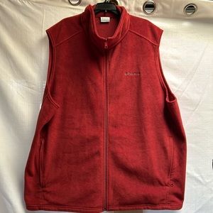 Columbia Fleece Zip Vest Men’s 4X Tall